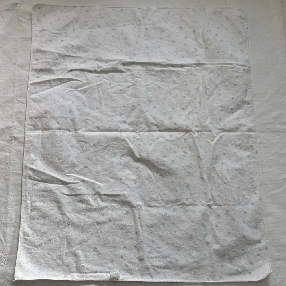 vintage carters hospital receiving Blankets Stars Blue Checkered READ STAINS - Picture 12 of 12